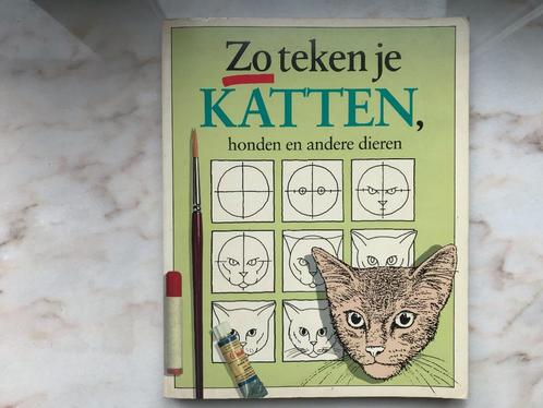 Zo teken je katten, honden en andere dieren nieuwstaat, Hobby en Vrije tijd, Tekenen, Zo goed als nieuw, Ophalen