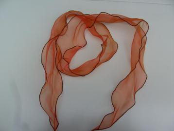 SJAAL MINI ORANJE OKER 150X8 CM Nieuw  beschikbaar voor biedingen