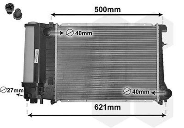 Radiateur 440x327x33 MM schakel BMW 3 serie E30 17111712978, Auto-onderdelen, Motor en Toebehoren, Nieuw, Ophalen of Verzenden