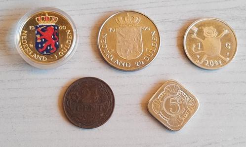Nederland lot guldens + centen, Postzegels en Munten, Munten | Nederland, Setje, 1 gulden, Koningin Juliana, Ophalen of Verzenden