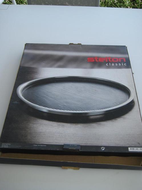 Stelton dienblad Classic 38 cm, Huis en Inrichting, Woonaccessoires | Dienbladen, Zo goed als nieuw, Metaal, Rond, Ophalen of Verzenden