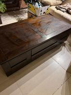Massief houten salontafel, Huis en Inrichting, Ophalen, Gebruikt, Klassiek, Eikenhout