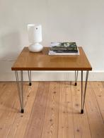 Vintage houten salontafel Pin Age, Ophalen, Gebruikt, 50 tot 100 cm, Vierkant