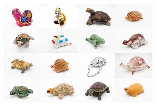 Collection de 160 tortues (figurines), Collections, Jouets miniatures, Comme neuf, Enlèvement ou Envoi