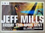 Poster Jeff Mills in Gent, Comme neuf, Enlèvement ou Envoi