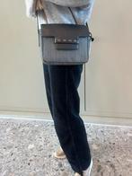 Originele Delvaux crossbody in toile de cuire, Ophalen, Zo goed als nieuw, Zwart