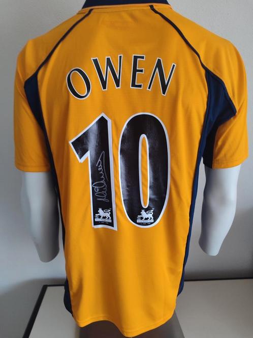 Gesigneerd Liverpool voetbalshirt door Michael Owen met COA, Verzamelen, Sportartikelen en Voetbal, Nieuw, Ophalen of Verzenden