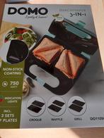 domo snackmaker 3in1 type DO1105C, Ophalen of Verzenden, Uitneembare platen, Nieuw