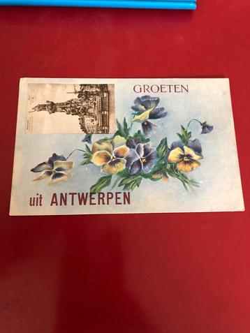 Postkaart. Groeten uit Antwerpen beschikbaar voor biedingen