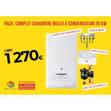 Pack complet chaudière Bulex a condensation 25 kw