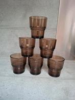 6 glaasjes in rookglas Vereco France, Enlèvement, Comme neuf