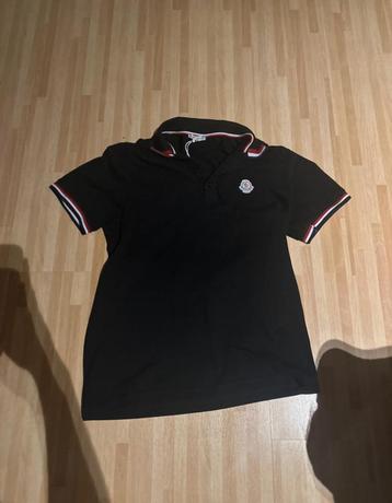 zwarte polo moncler, Moncler, Enlèvement ou Envoi, Comme neuf, Taille 46 (S) ou plus petite