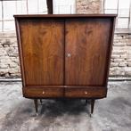 Vintage houten kast / retro buffetkast / cupboard, Ophalen of Verzenden
