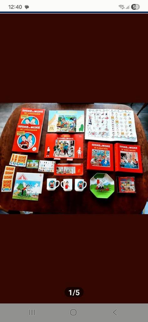 Pakket Suske & Wiske retro merchandasing, Verzamelen, Stripfiguren, Ophalen of Verzenden