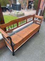 Opgemaakte antieke zitbank 200x50x50(rugleun 90), Antiek en Kunst, Ophalen