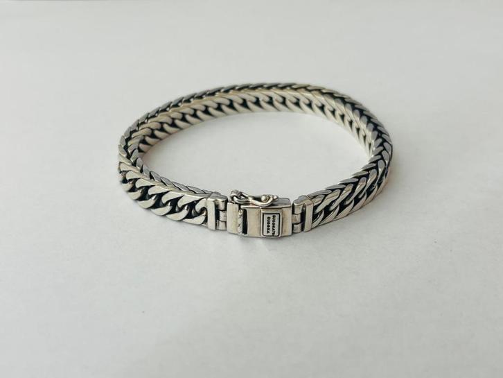 Buddha to Buddha armband Chain XS - 925 zilver - 20 cm - New, Handtassen en Accessoires, Armbanden, Nieuw, Zilver, Zilver, Ophalen of Verzenden