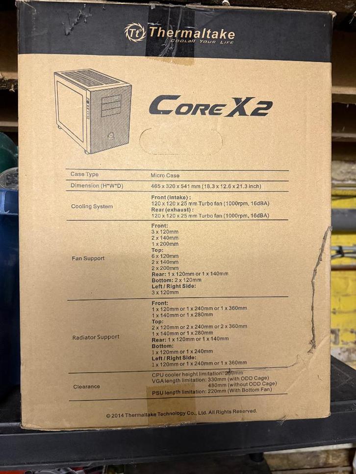 Thermaltake Core X2 pc-behuizing., Computers en Software, Computerbehuizingen, Nieuw, Ophalen of Verzenden