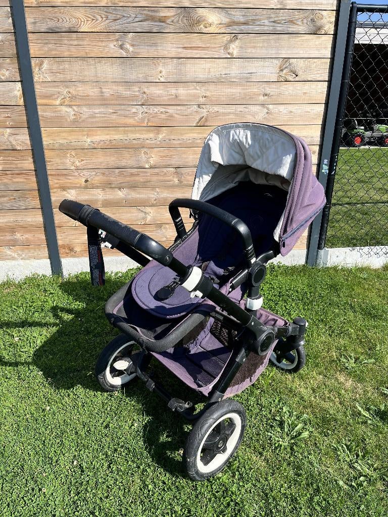 Bugaboo Buffalo All-Terrain met accessoires – Donkerblauw, Enfants & Bébés, Buggys, Utilisé, Autres marques, Protection de pluie
