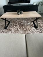 Salontafel met zwart onderstel - PERFECTE Staat, Huis en Inrichting, Tafels | Salontafels, Ophalen, 50 tot 100 cm, Zo goed als nieuw