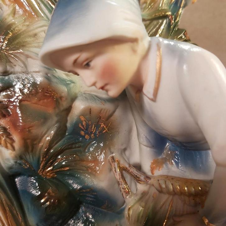 Art Nouveau – Carl Unger & Schneider & Cie, ca. 1900, Antiek en Kunst, Antiek | Klokken, Ophalen of Verzenden