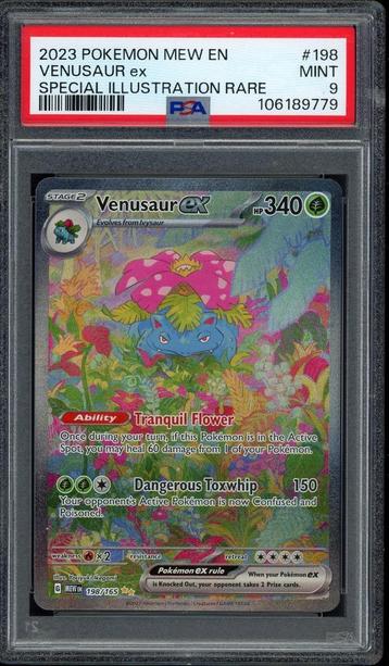 Venusaur ex [SIR] PSA 9 - 198/165 - 151 2023 beschikbaar voor biedingen
