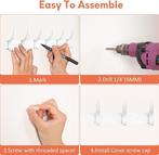 Set van 2 kapstokken | wit | GRATIS LEVERING, Huis en Inrichting, Woonaccessoires | Kapstokken, Wandkapstok, -, Verzenden, -