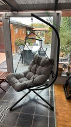 Fauteuil à bascule avec coussin, Jardin & Terrasse, Chaises de jardin, Enlèvement, Comme neuf, Métal, Ajustable