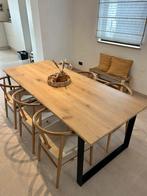 Eiken eettafel, Huis en Inrichting, Tafels | Eettafels, Ophalen, Zo goed als nieuw