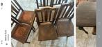 6 chaises bois, Maison & Meubles, Brun, Enlèvement, Bois, Cinq, Six Chaises ou plus