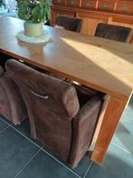 Set van 6 eetkamerstoelen met wieltjes, Ophalen