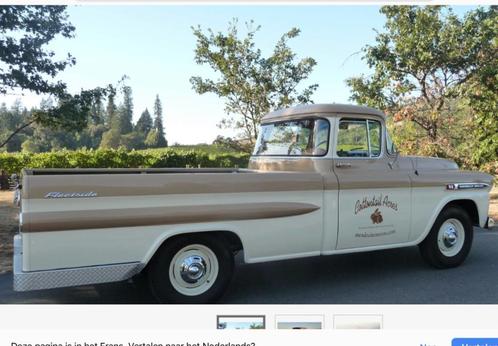 1959 Chevrolet Apache, Autos, Chevrolet, Particulier, Pick Up, Essence, Euro 1, Autre carrosserie, 2 portes, Boîte manuelle, Beige