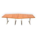 Grote vintage vergadertafel eettafel jaren '60 '70 retro, Huis en Inrichting, Verzenden