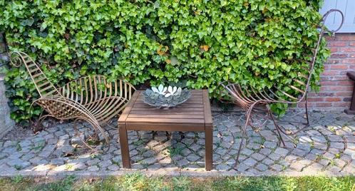 Replica fauteuil Barok stoel naar André Dubreuil Spine chair, Tuin en Terras, Tuinstoelen, Zo goed als nieuw, Metaal, Ophalen