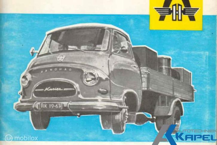 Instructieboekje Hanomag Kurier Online PDF, Autos : Divers, Modes d'emploi & Notices d'utilisation