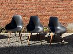3x Kubikoff Slice Dimple Closed Chair, Huis en Inrichting, Drie, Gebruikt, Ophalen of Verzenden, Zwart