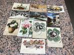 Mooi lot van 11 oude wenskaarten begin 1900, Verzamelen, Ophalen of Verzenden, Voor 1920, Gelopen