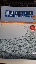 Matrix wiskunde 4 5 uur Leerwerkboek B Meetkunde- Statistiek, Boeken, Schoolboeken, Nieuw, ASO, Ophalen of Verzenden, Pelckmans
