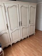 Handgemaakte eiken slaapkamer in craquelé. (Mechelse stijl), Huis en Inrichting, Ophalen, Gebruikt, Tweepersoons, Mechelse stijl