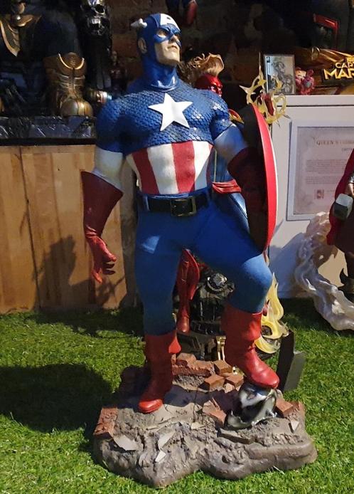 Sideshow Captain America, Verzamelen, Beelden en Beeldjes, Gebruikt, Ophalen