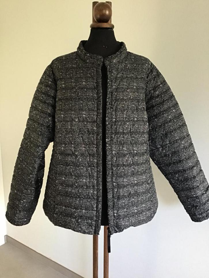 gematelasseerde jas Marina Rinaldi Sport mt 50-52, Kleding | Dames, Grote Maten, Zo goed als nieuw, Jas of Mantel, Zwart, Ophalen of Verzenden