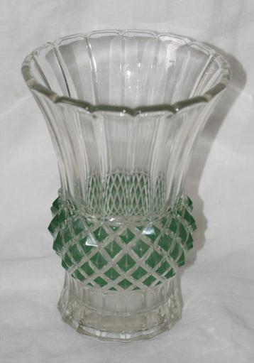 Val Saint Lambert Vaas 21 cm - Glas Luxval beschikbaar voor biedingen