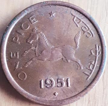 INDIA Zeer mooie 1 PICE 1951 KM 1.3 UNC beschikbaar voor biedingen