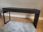 BUREAU ZWART MET 2SCHUIVEN, GOED STAAT, Huis en Inrichting, Tafels | Sidetables, Gebruikt, Ophalen of Verzenden