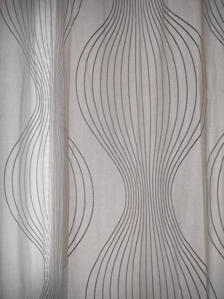 raamgordijn H 255cm B 280cm (2x140cm), Huis en Inrichting, Stoffering | Gordijnen en Lamellen, Gebruikt, 200 cm of meer, 200 cm of meer