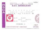 anderlecht - ticket anderlecht - lierse 1993, Verzamelen, Ophalen of Verzenden