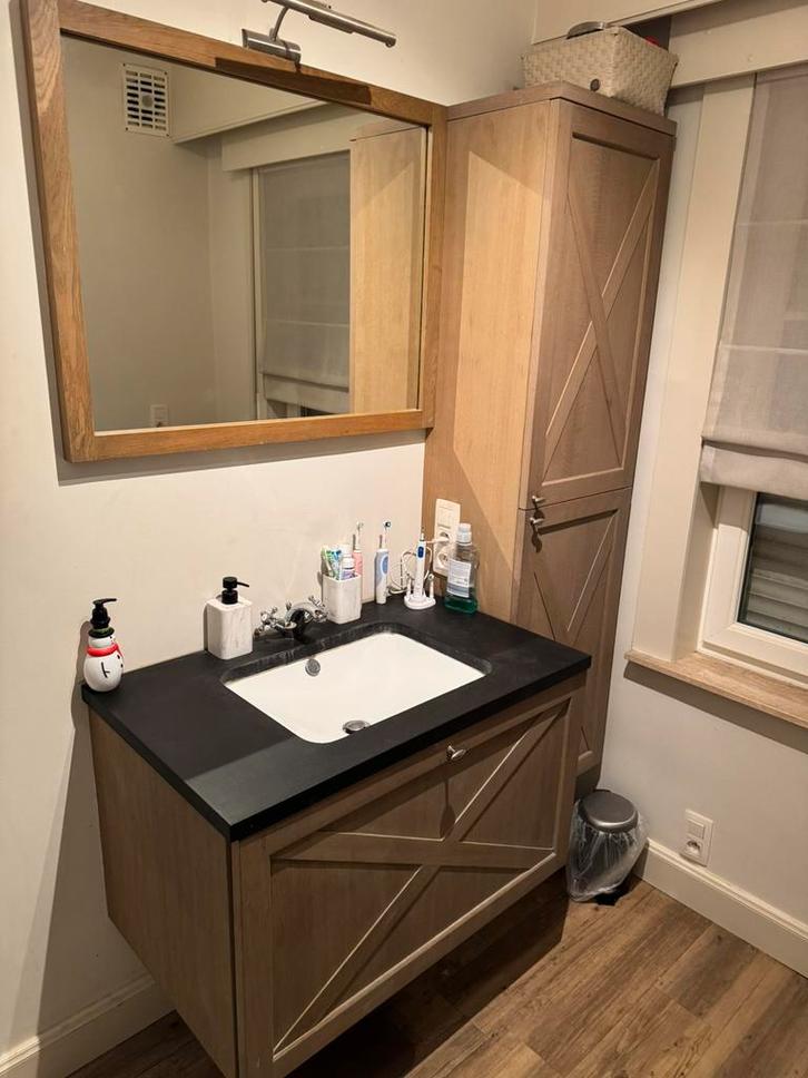 Landelijk badkamermeubel, Huis en Inrichting, Badkamer | Badkamermeubels, Zo goed als nieuw, Ophalen