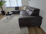 Hoekbank donkerbruin, Huis en Inrichting, Ophalen, Zo goed als nieuw, Leer