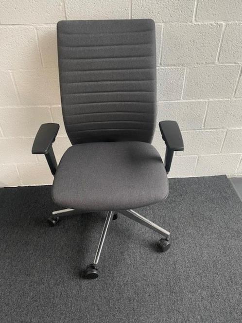 Bureaustoel Stripe, Huis en Inrichting, Bureaustoelen, Bureaustoel, Grijs, Ophalen