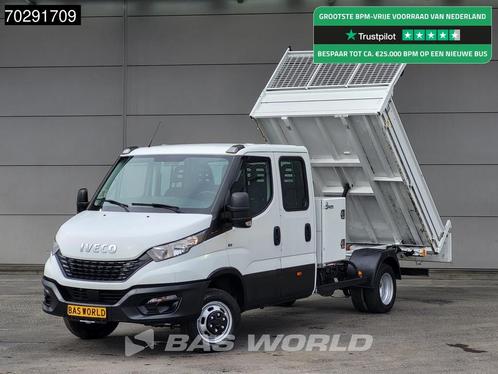 Iveco Daily 35C16 3.0L Open Laadbak met Kist Dubbel Cabine 3, Auto's, Bestelwagens en Lichte vracht, Bedrijf, Te koop, Airconditioning