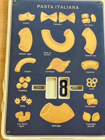 PASTA ITALIANA Kalender  retro beschikbaar voor biedingen